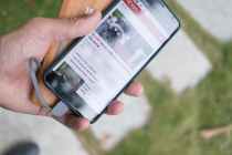 person holding black samsung android smartphone