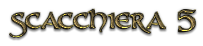 Logo del gioco Scacchiera 15, con design elaborato e font stilizzato.