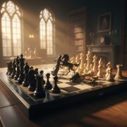 Chess Pieces in Battle